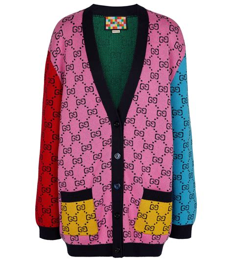 gucci multicolor cardigan|gucci cardigan women us.